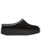 Papuci sport, dama, SKECHERS KEEP COZY - COZY CAS 169144-BBK negru, piele intoarsa